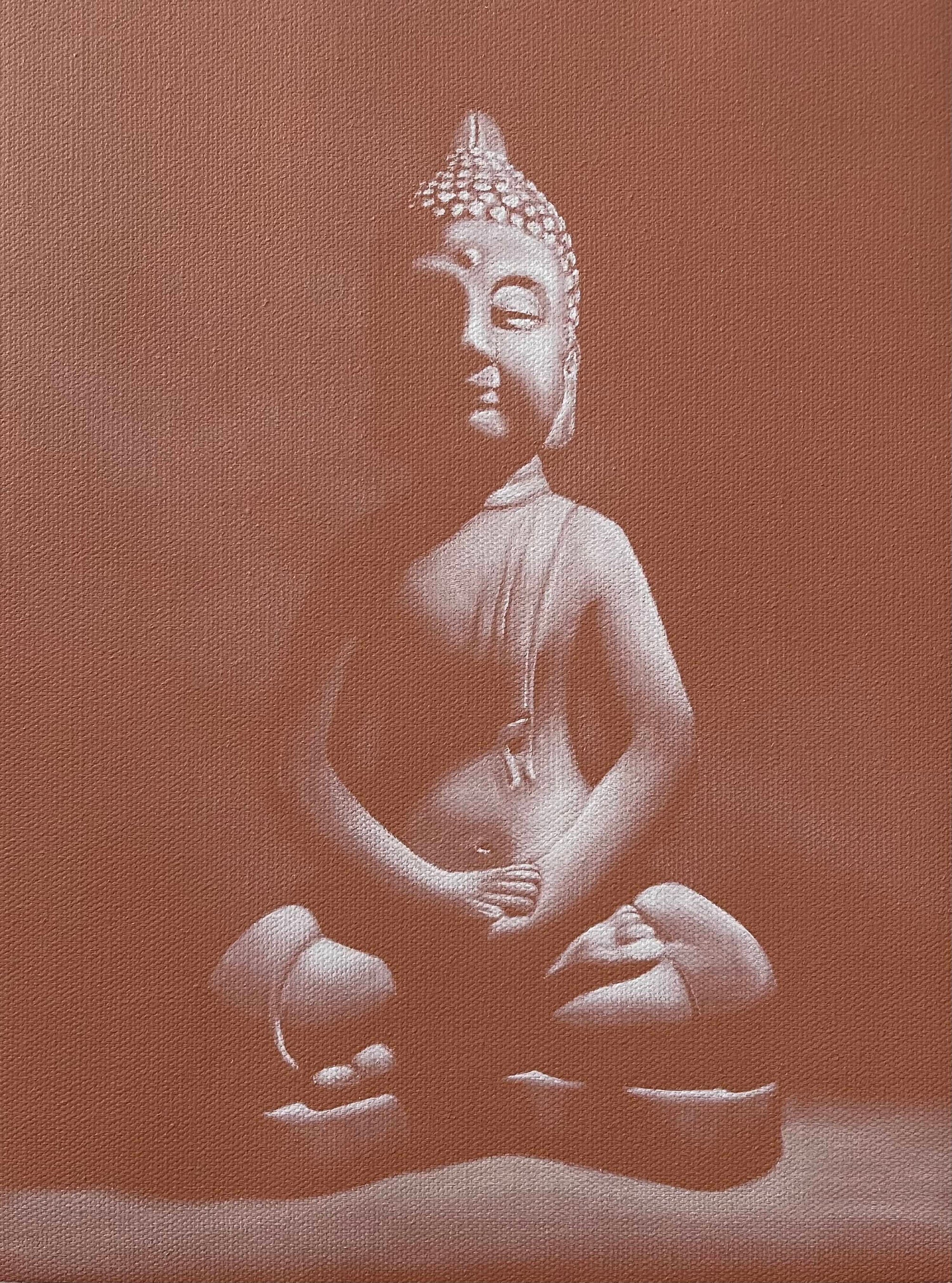 Grauer Buddha