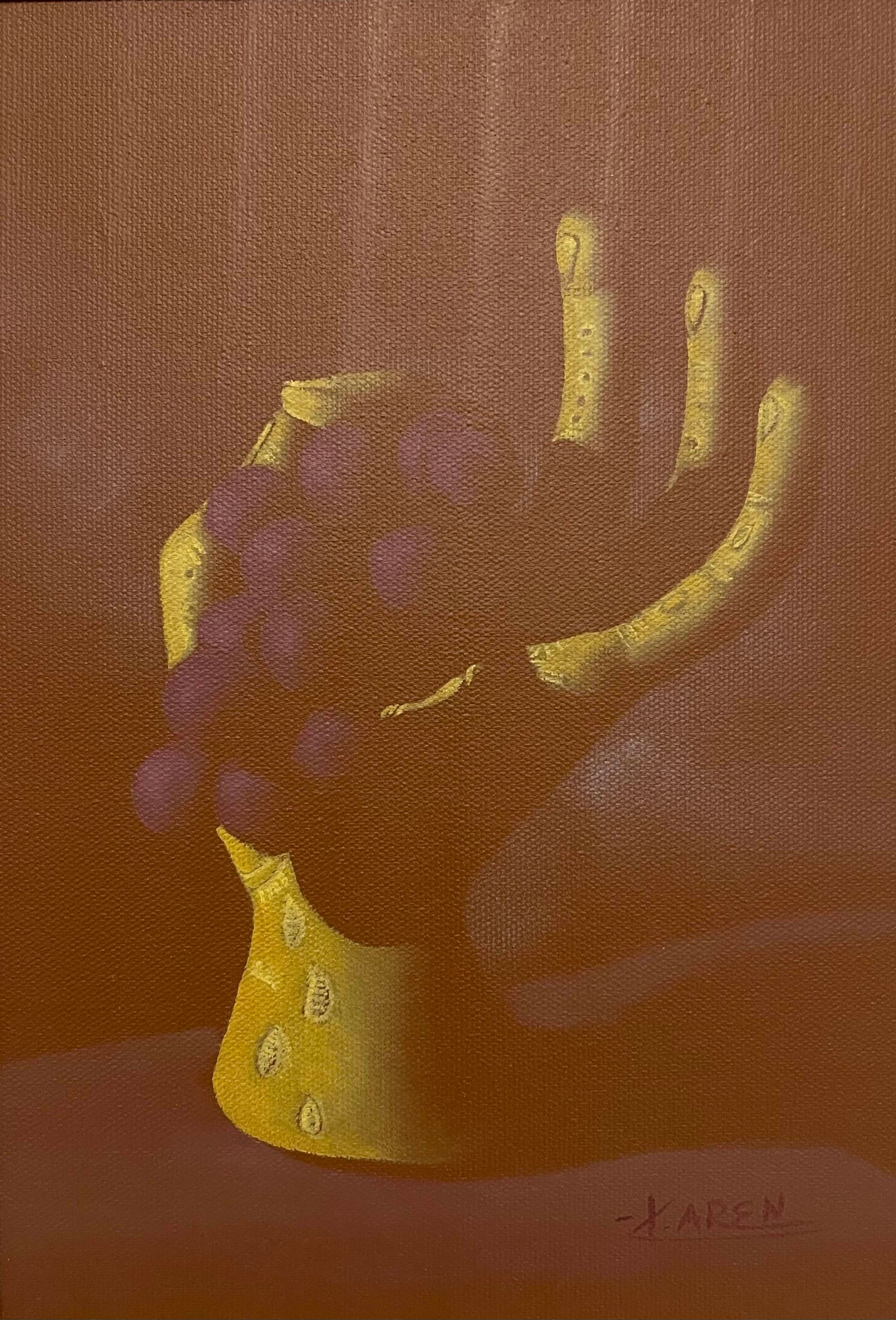 Weintrauben in der Hand