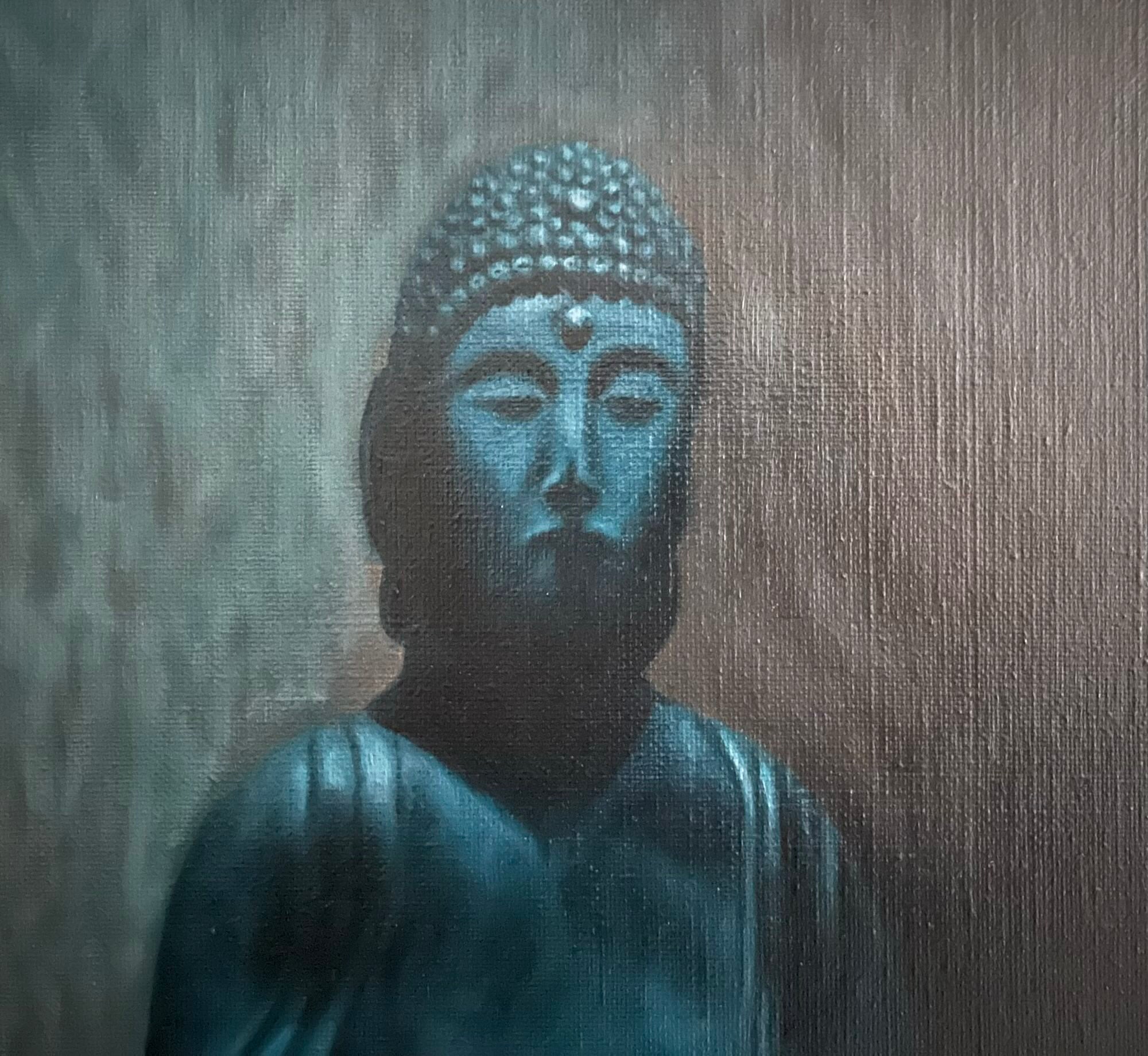 Blauer Buddha