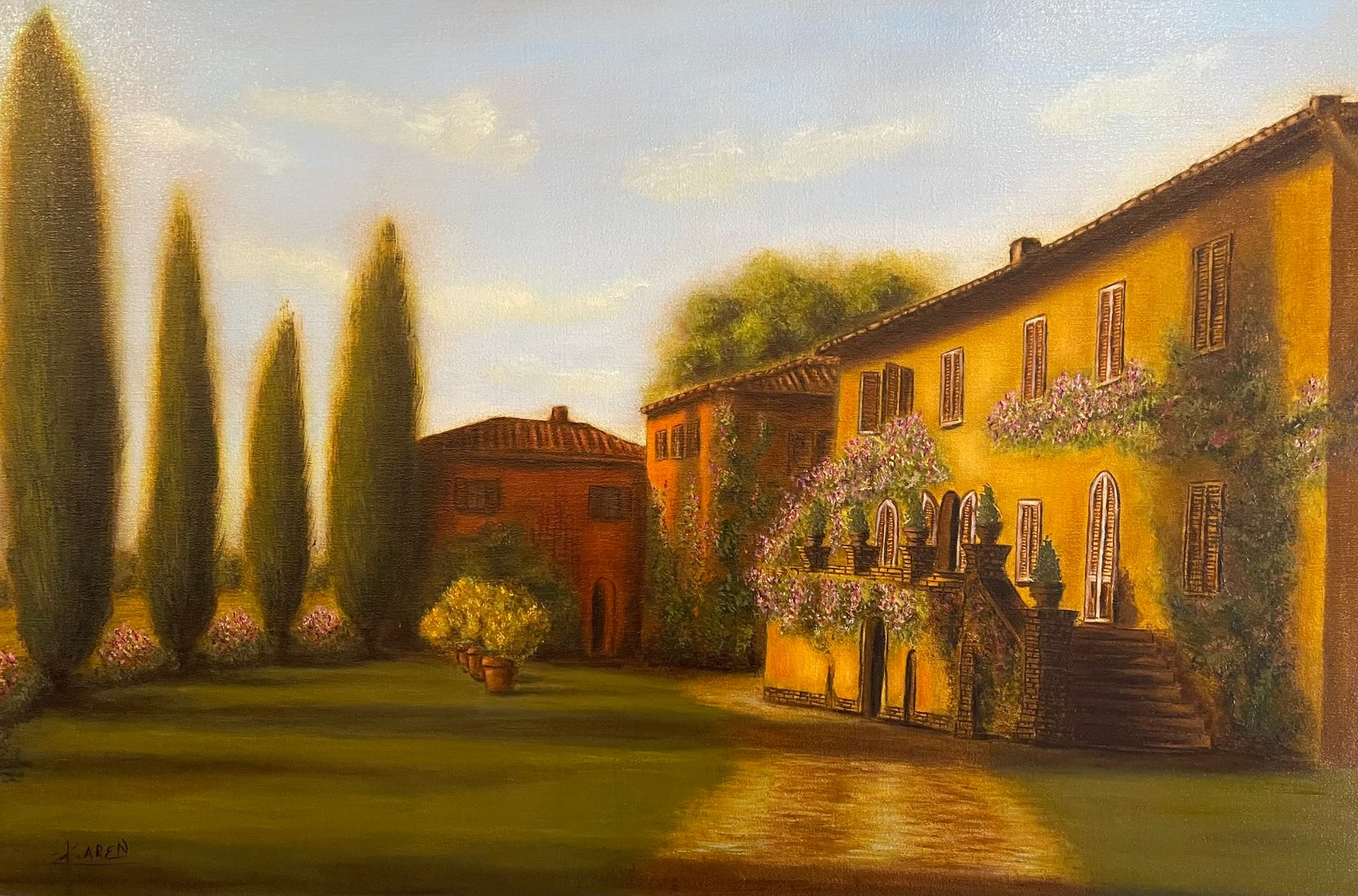 Wo Zypressen schweigen und der Tag erwacht