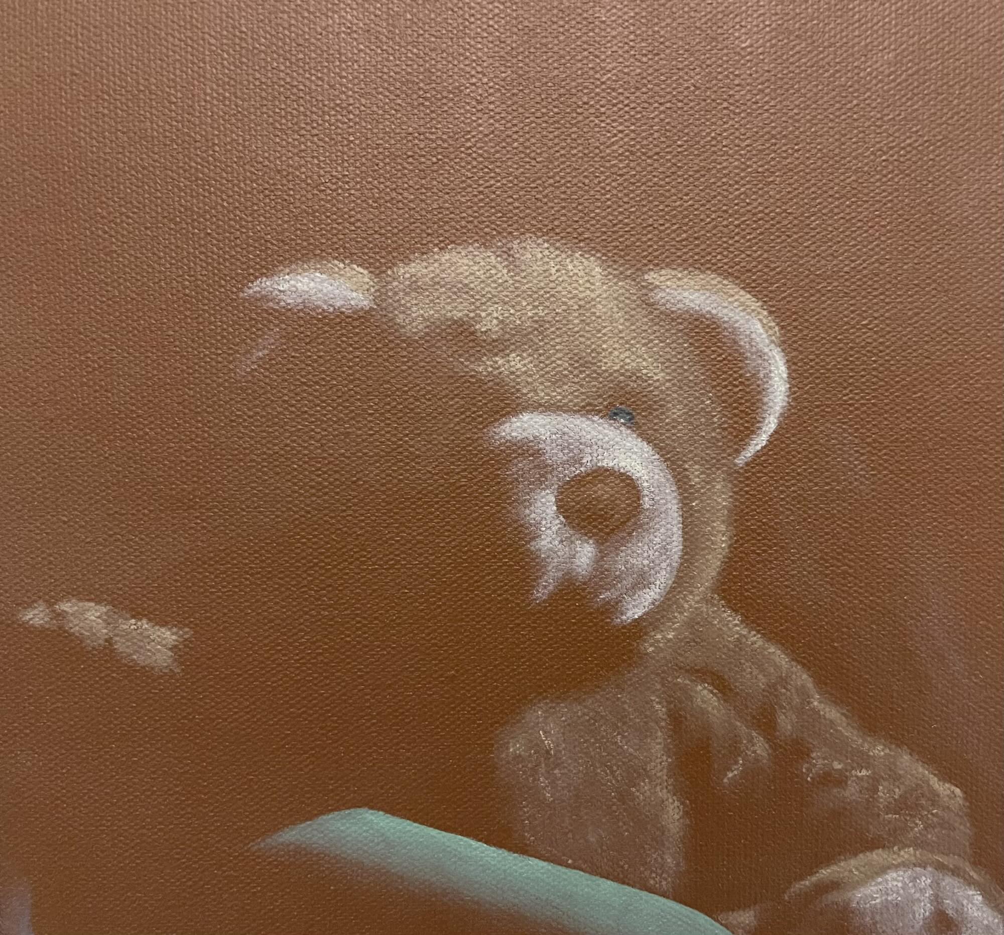 Teddy mit grüner Flasche