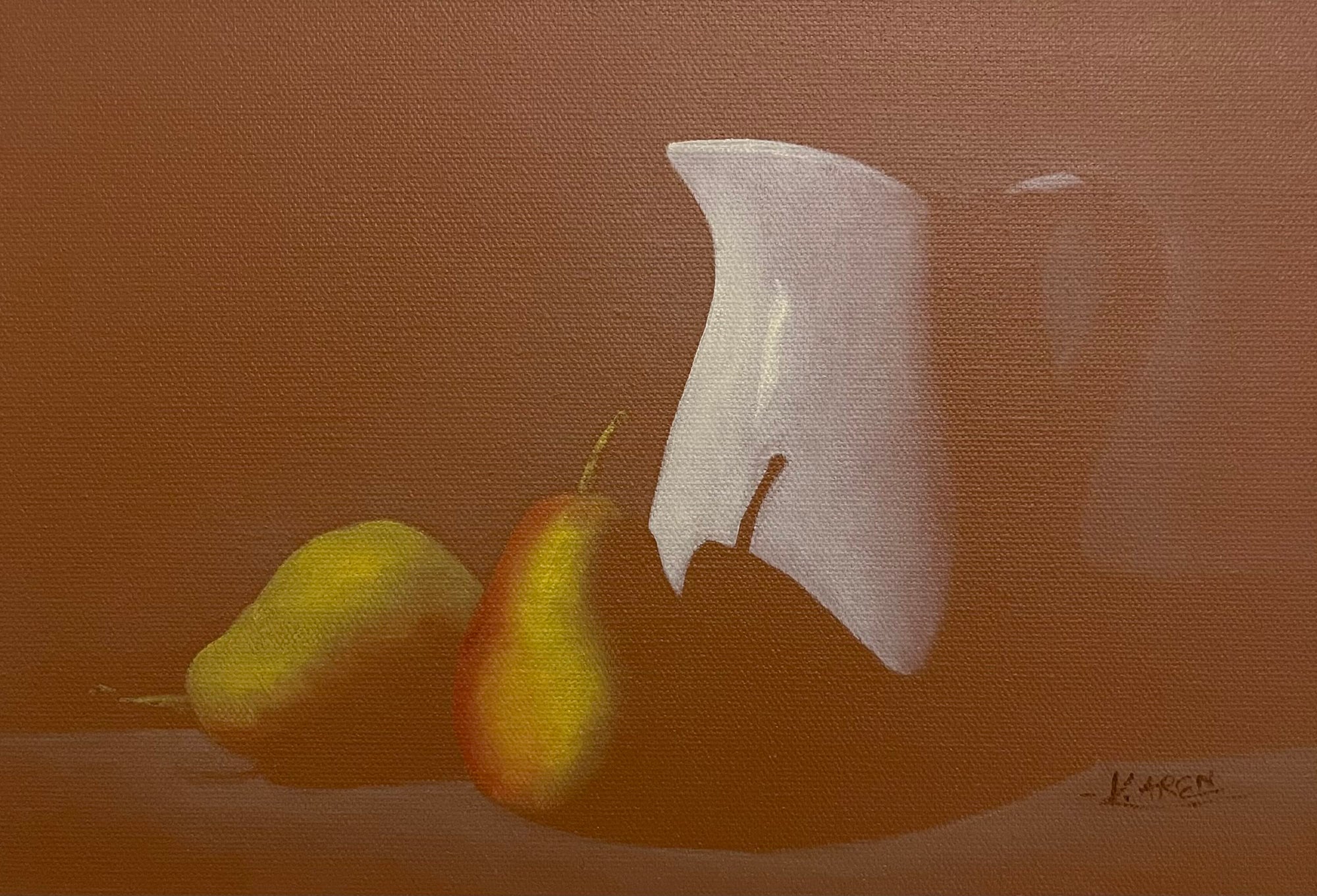 Krug mit zwei Birnen